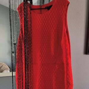 Elegant Red Sleeveless Dress